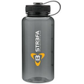 34 Oz. H2go Graphite Wide Water Bottle w/2-Tone Lid